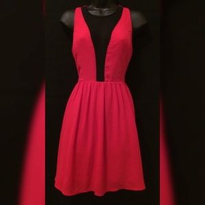 Francesca’s beautiful red dress / Seville mesh